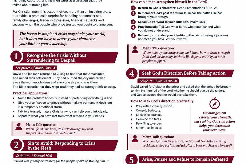 When Ziklag Happens : Handling Crisis God's Way
