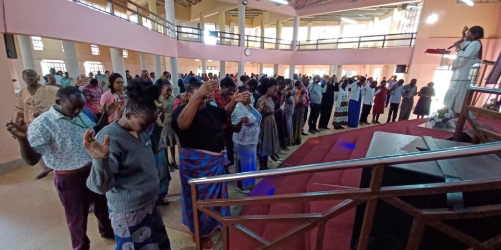 Pastors rededicate their lives to Christ during BBI Tala Mission, Machakos County, Kenya.