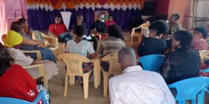 BBI Tala Mission team meeting church leaders for spiritual mapping.
