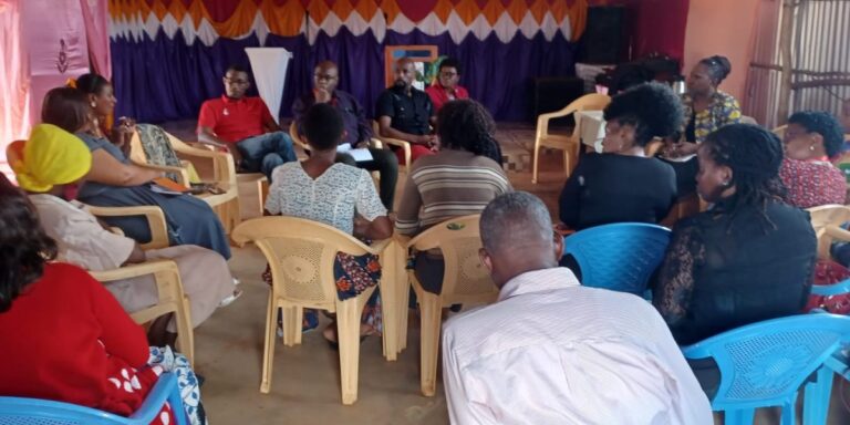 Participants discussing during BBI Taveta mission at FEFC